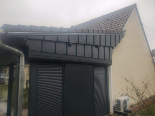 rénovation d'une véranda en joint debout 