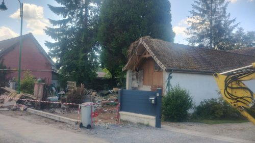 démolition d'un bâtiment 