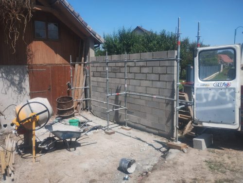 implantation et pose de parpaings 