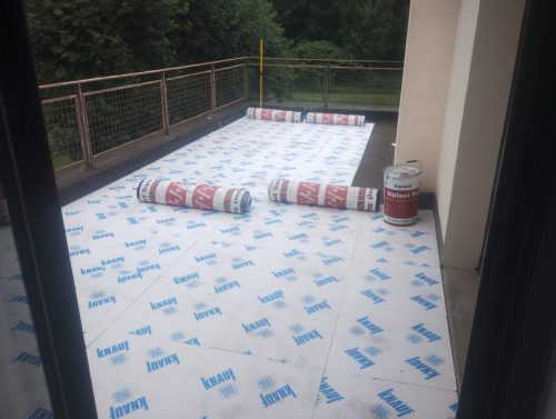 terrasse goudrons + isolation 