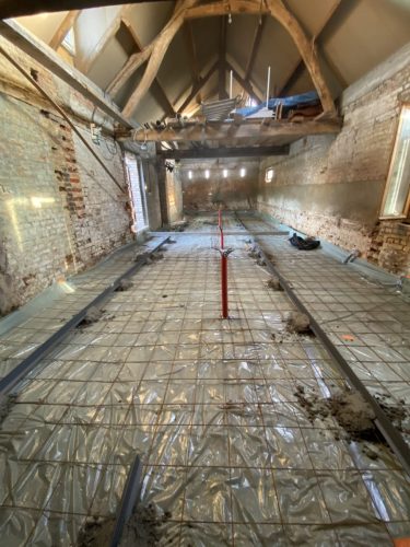préparation d'une dalle béton 